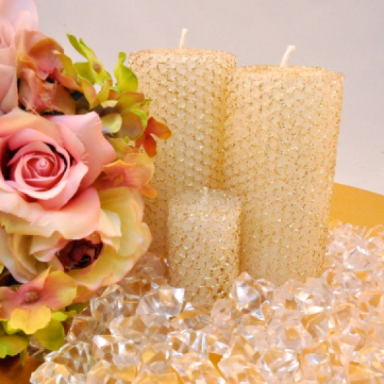 Beeswax Wedding Candles product shoot